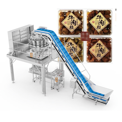 Precieze en efficiënte automatische weeg- en doosverpakking voor Ribeye Steaks