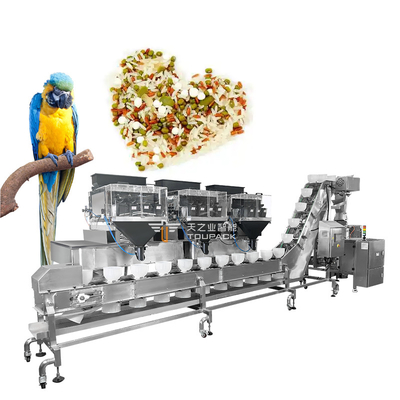 2.5kg papegaai voedsel verpakkingsmachine met multihead weiger