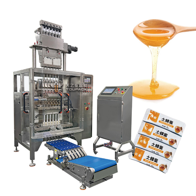 Verpakkingsmachine voor vloeibare zakjes 55bpm 2-16 rijlijn Multi-Packing