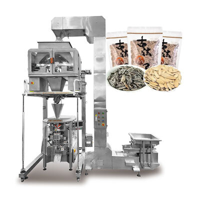 Automatische 4-koppige lineaire weger verpakkingsmachine 500g 1kg 2kg Voedselkwaliteit Lijmen Etiketteren Folie Papier voor Bonen Pellets Suiker