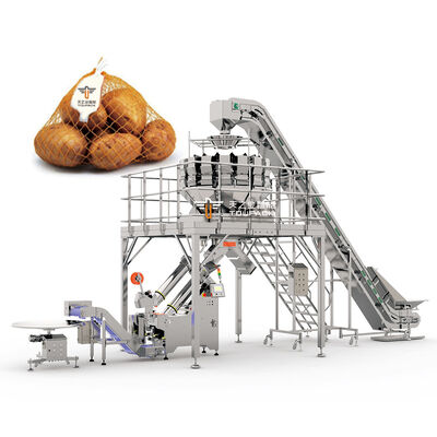 Automatische Net Clipping Machine Mesh Bag Packaging Machine voor uien Aardappelen Citrusvruchten Avocado's Appels Kiwi's Tomaten en verse producten