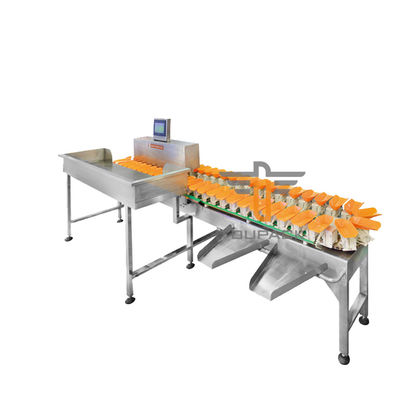 Waterdichte 12-graden multi-transportbandgewichtsorteermachine voor vis