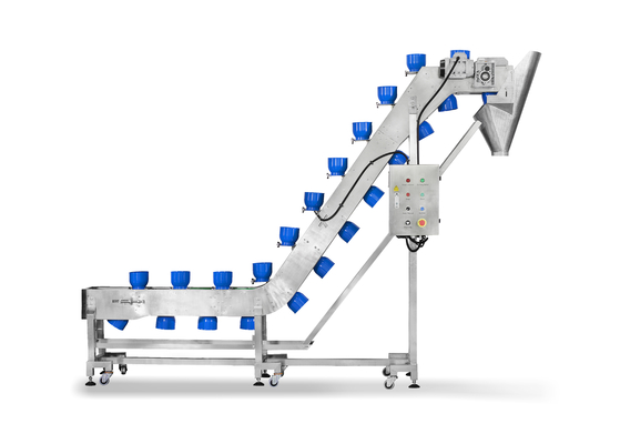 Van het de Komvlees van SUS304 1.5m3/h 0.8L pp de Lifttransportband
