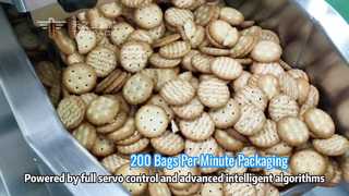 Automatische verticale verpakkingsmachine van 200 g - 1000 g voor korrels en snackproducten