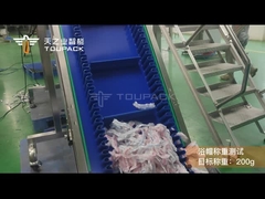 200 g wegwerpmiddel met een douchehoed veelkoppe weegmachine voedsel plastic wrap Automatische weegmachine