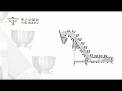 Stainless Steel Inclined Bowl Bucket Conveyor Lift Bowl Lift voor verpakkingsmachine